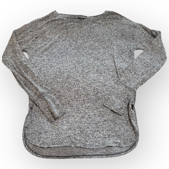 EUC Athleta Lightweight Long Sleeve Knit Pullover Gray S - Picture 2 of 7